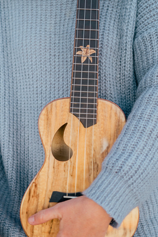 Snail BH-1C Spalted Maple Concert Ukulele