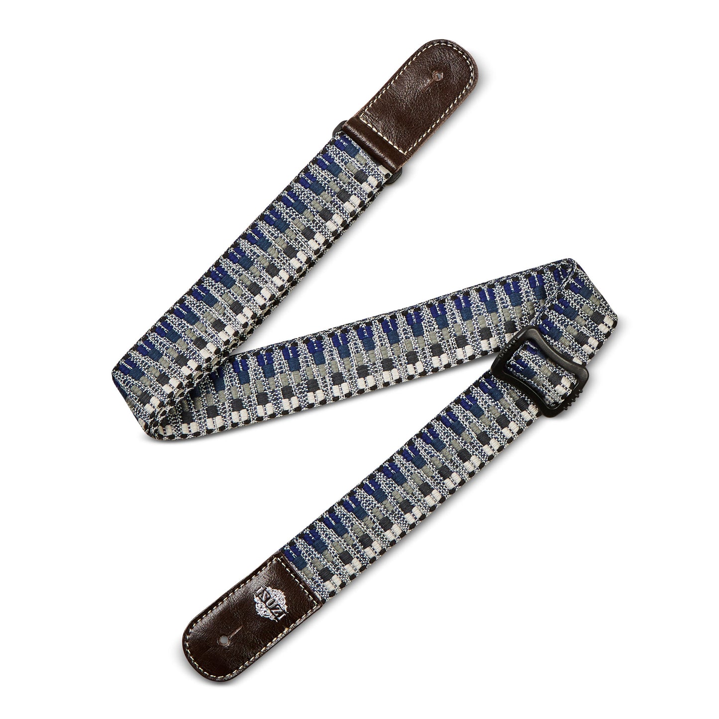 ISUZI UKLL-50 Premium Black/Blue Pattern Ukulele Strap