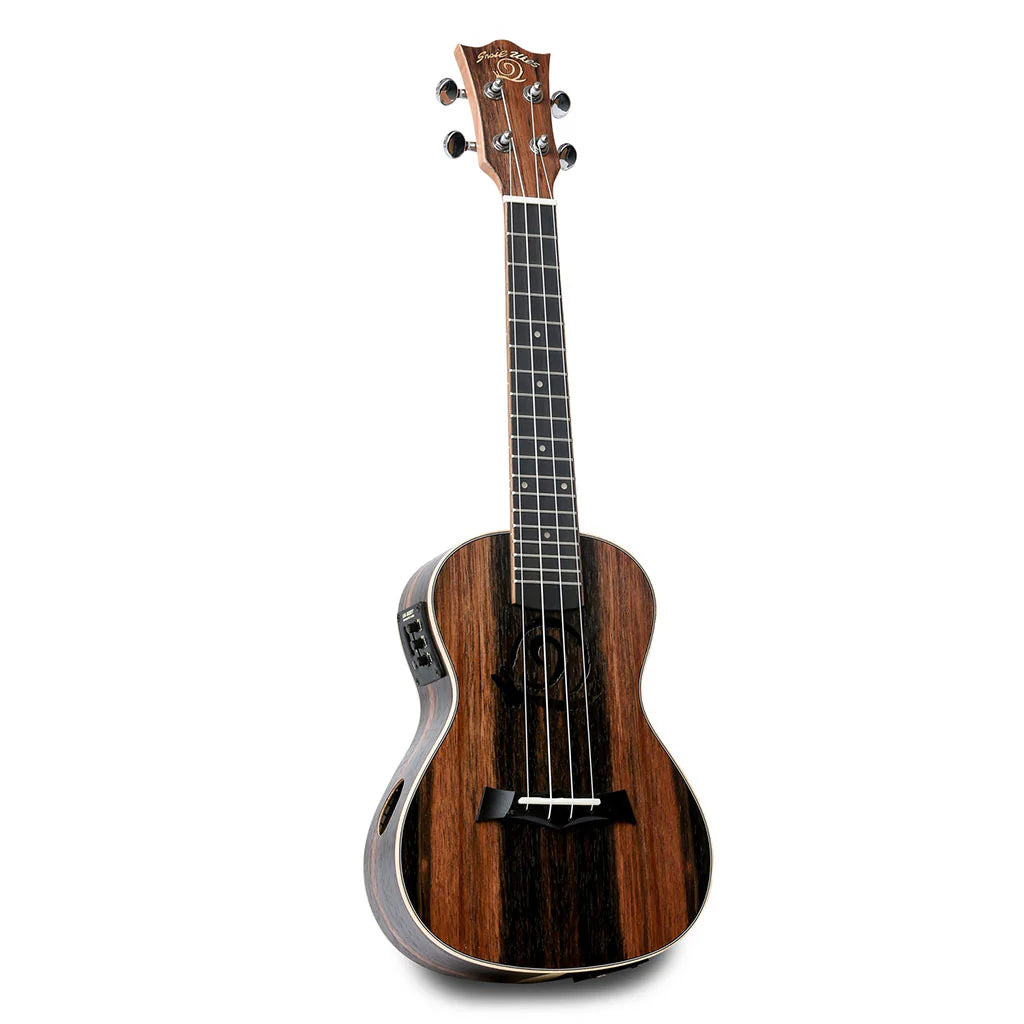 Snail UKC-T483EQ Electro Acoustic Ebony Concert Ukulele c/w EQ & Tuner