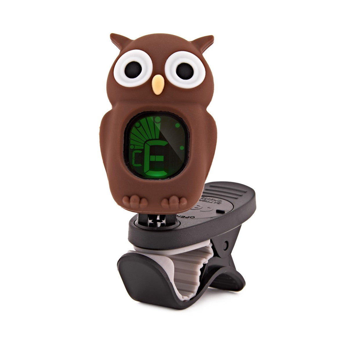 Swiff B7 Owl - Brown Chromatic Tuner for Guitar, Bass, Ukulele & Violin
