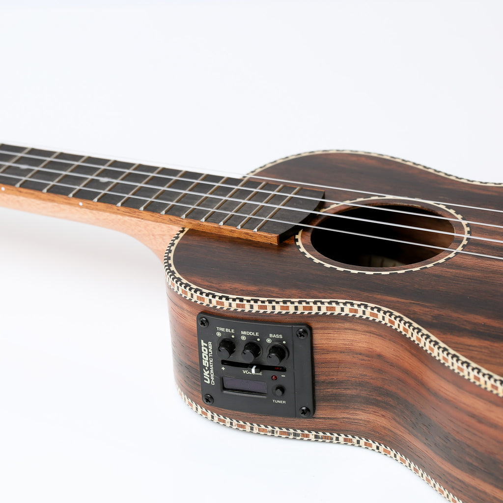 Snail UKS-E220EQ Ebony Electro-Acoustic Soprano Ukulele